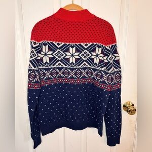 Vineyard Vines Red and Navy Nordic Sweater